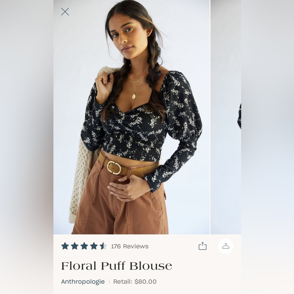 Cute Anthropology shirt good for both work and going out!